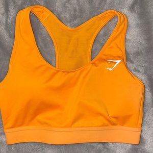 Bright orange gym shark sports bra. EUC✨